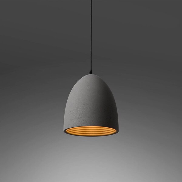 Paul Neuhaus Lampa wisząca Eton, możliwość ściemniania, aluminiowy / szary / cynkowy, salon / jadalnia, beton