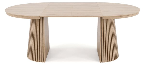 MebleMWM Stół Okrągły rozkładany IMPERIAL | 120/160/200 Dąb naturalny