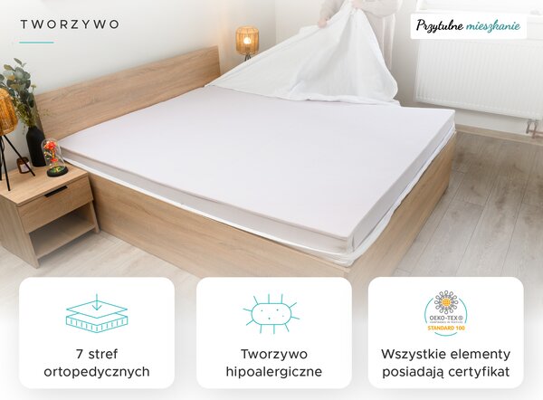 Materac kieszeniowy SOMMERA 18 cm 80 x 200 cm Ochrona materaca: BEZ ochraniacz na materac