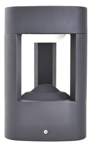 Lampa ogrodowa stojąca Pirron Lucande, czarny, aluminium, nowoczesny
