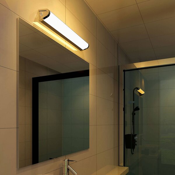 G & L Handels GmbH Kinkiet LED 511106, chromowy / srebrny, sypialnia, aluminium, nowoczesny