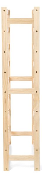 Regał na wino z litego drewna sosnowego w naturalnym kolorze liczba butelek 54 60x121x27 cm Luana – Compactor