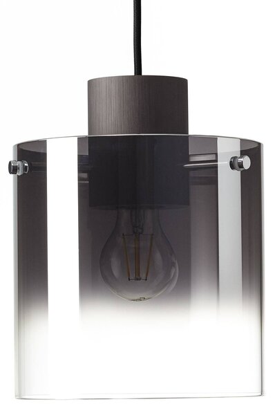 Brilliant Lampa wisząca Beth klosz z dymionego szkła, 1-pkt