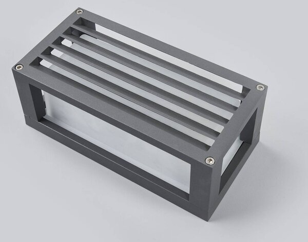Kinkiet zewnętrzny Aurelien Lucande, możliwość ściemniania, czarny, aluminium, nowoczesny