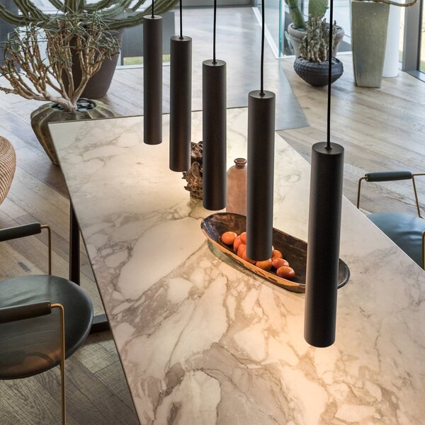 IDEAL LUX Lampa wisząca Look, czarny, salon / jadalnia, metal, nowoczesny