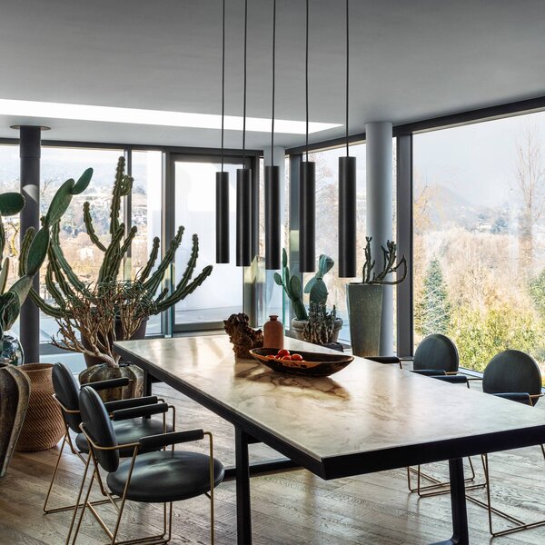IDEAL LUX Lampa wisząca Look, czarny, salon / jadalnia, metal, nowoczesny