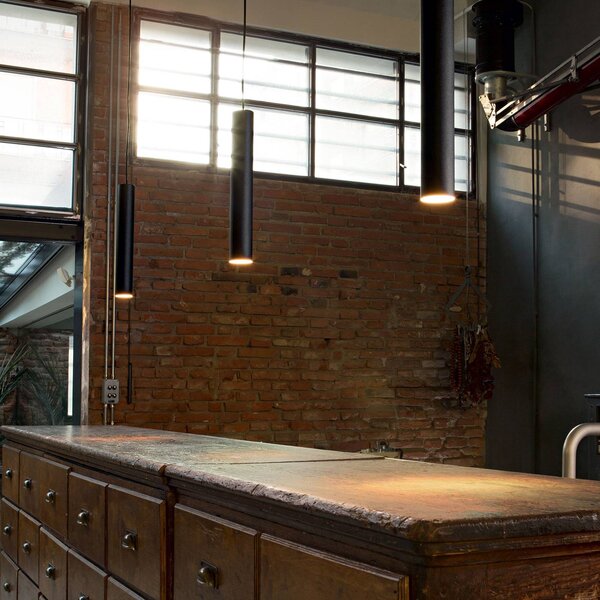 IDEAL LUX Lampa wisząca Look, czarny, salon / jadalnia, metal, nowoczesny