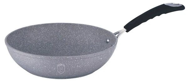 Szara patelnia typu wok na każdy typ kuchenki 28cm T0-G91