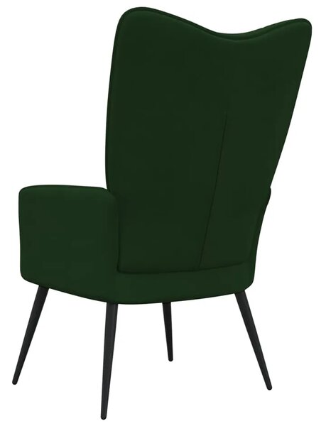 Ciemnozielony Welurowy Fotel Pikowany B9-L17