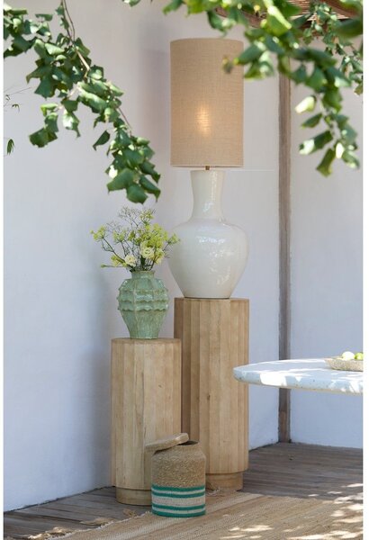 Okrągły stolik z litego drewna mango ø 35 cm Ellena – Light & Living