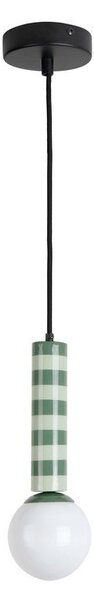 Zielona metalowa lampa wisząca ø 12 cm Rayado – Leitmotiv