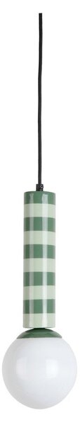 Zielona metalowa lampa wisząca ø 12 cm Rayado – Leitmotiv
