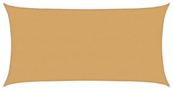 Żagiel przeciwsłoneczny, 160 g/m², piaskowy, 4x7 m, hdpe
