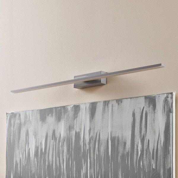 Kinkiet Miroir MCJ, aluminiowy / szary / cynkowy, łazienka, aluminium, nowoczesny