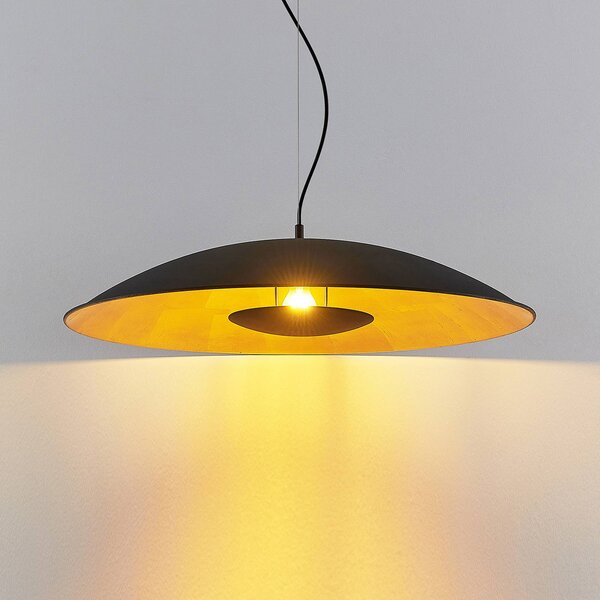 Lampa wisząca Narisara Lindby, możliwość ściemniania, czarny, salon / jadalnia, metal, nowoczesny