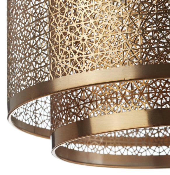 By Rydéns Lampa wisząca Hermine, możliwość ściemniania, mosiężny / złoty, salon / jadalnia, metal, orientalny / marokański