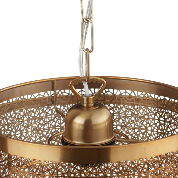 By Rydéns Lampa wisząca Hermine, możliwość ściemniania, mosiężny / złoty, salon / jadalnia, metal, orientalny / marokański