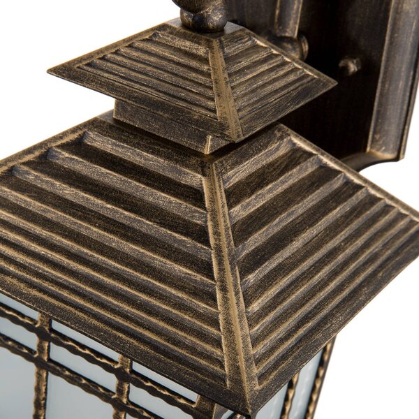 ORION Kinkiet zewnętrzny Ilka, brązowy / rdzawy, aluminium, dworkowy / rustykalny