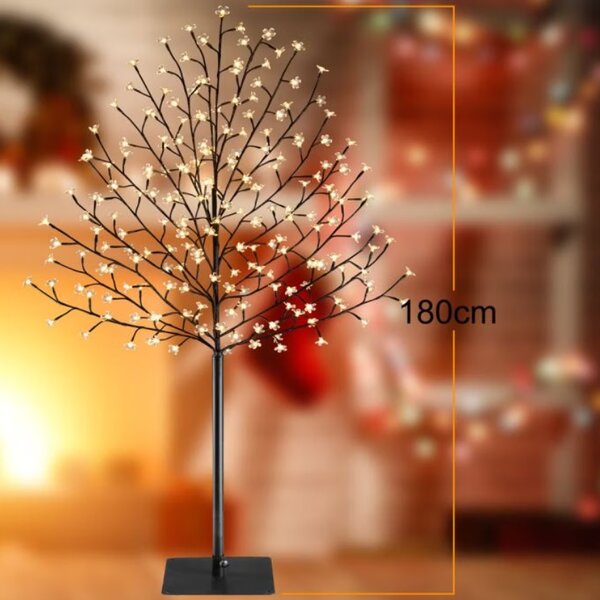 Świecące drzewo CHERRY do wnętrz i na zewnątrz, 180cm, ciepła biała Monzana