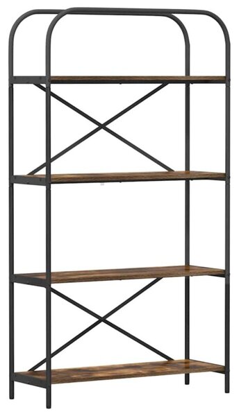 Półka na książki dąb wędzony 80 x 30 x 146 cm