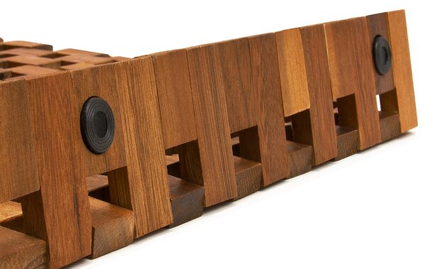 Mata łazienkowa CUBE, drewno akacjowe 80x50x1cm, brązowa Casaria