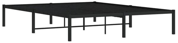 Czarne metalowe łóżko industrialne 160x200 cm P0-G03