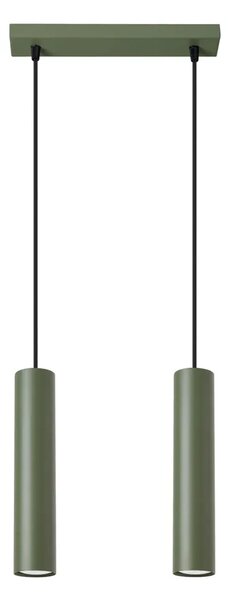 Podwójna oliwkowa lampa wisząca - 6X M058 P8-F64