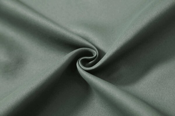 Szaro-zielona zasłona OXFORD 140x250 cm Zawieszanie: Metalowe pierścienie