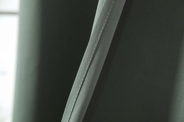 Szaro-zielona zasłona OXFORD 140x250 cm Zawieszanie: Metalowe pierścienie