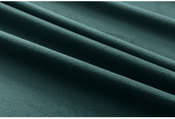 Zasłona zaciemniająca VELVET 140x250 cm, turkusowa Zawieszanie: Taśma z wiązaniami
