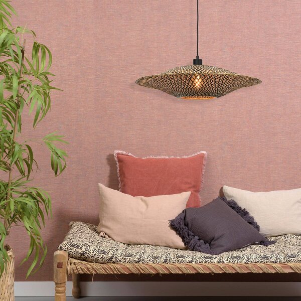 Good & Mojo Lampa wisząca Bali, możliwość ściemniania, jasne drewno, salon / jadalnia, bambus, design