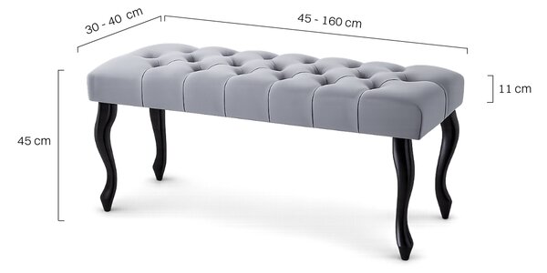Ławka pikowana Chesterfield - bench4home