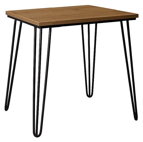 Stół 60x60 cm kwadratowy nierozkładany, blat 3,6 cm, nogi Metalowe „ Hairpin legs ” I ArtDHome