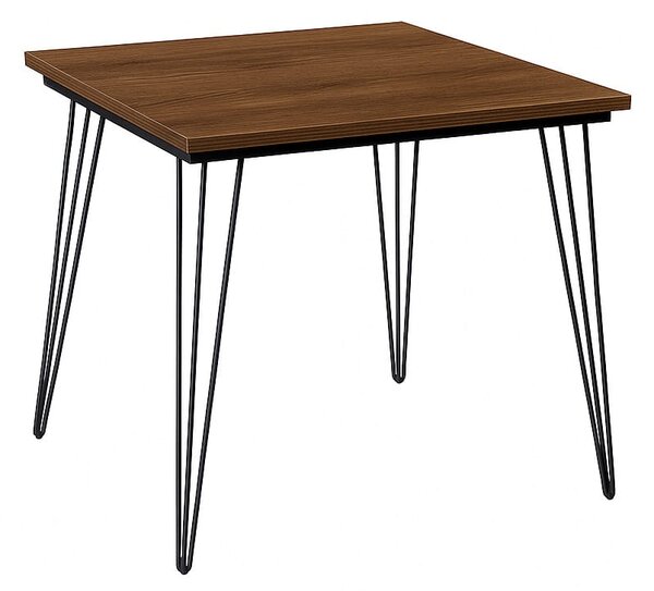 Stół 80x80 cm kwadratowy nierozkładany, blat 3,6 cm, nogi Metalowe „ Hairpin legs ” I ArtDHome
