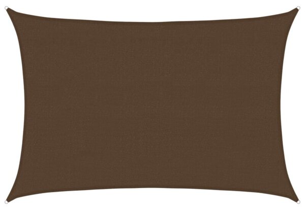 Żagiel przeciwsłoneczny, 160 g/m², brązowy, 4x5 m, hdpe