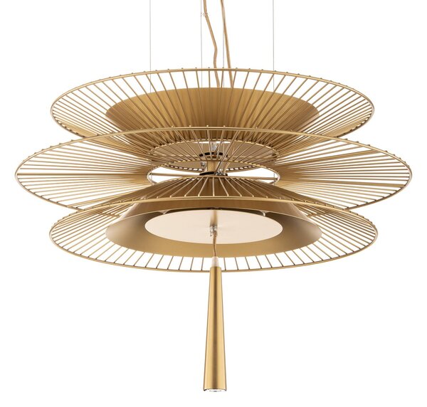 Forestier Lampa wisząca designerska Gravity 2, mosiężny / złoty, kuchnia, metal, design