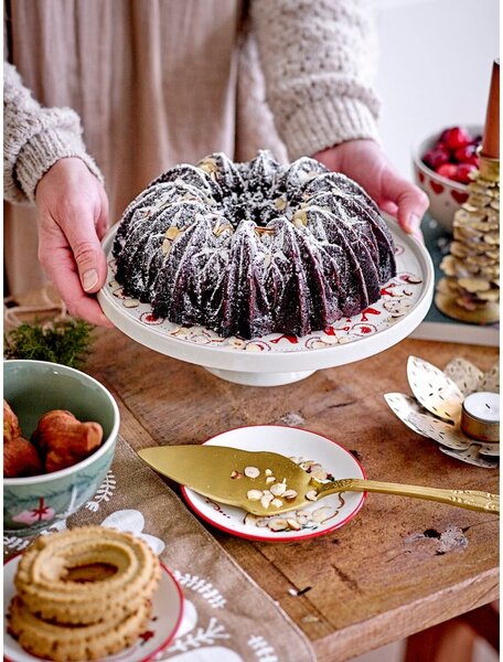 Zielone/kremowe kamionkowe miski zestaw 2 szt. na zupę ze świątecznym motywem 500 ml Yule – Bloomingville