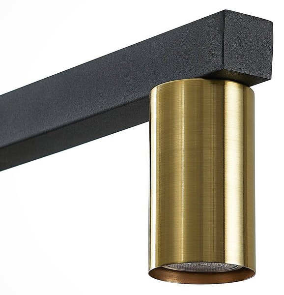 Lampa wisząca Baliko Lindby, możliwość ściemniania, czarny, salon / jadalnia, metal, nowoczesny