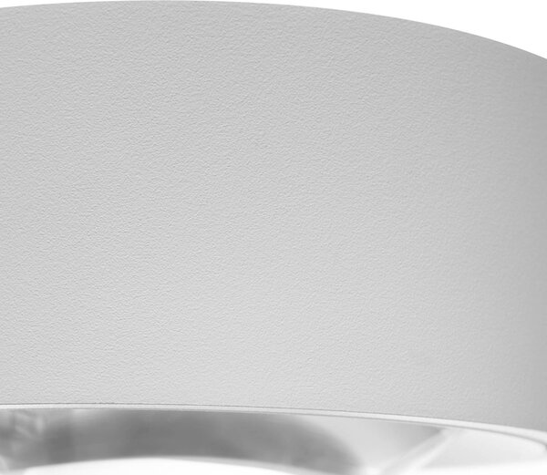 Kinkiet LED Rotari Arcchio, możliwość ściemniania, biały / opal, salon / jadalnia, aluminium, nowoczesny