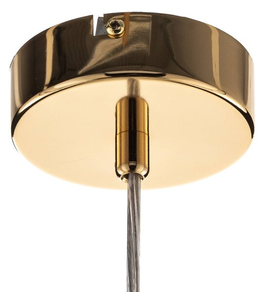 Lampa wisząca Dione ALDEX, możliwość ściemniania, mosiężny / złoty, salon / jadalnia, szkło, nowoczesny