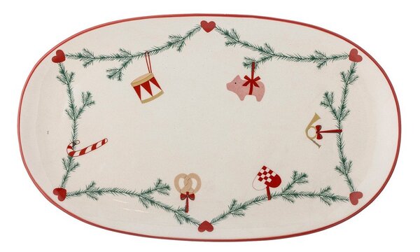 Kamionkowa taca ze świątecznym motywem 23x38,5 cm Yule – Bloomingville