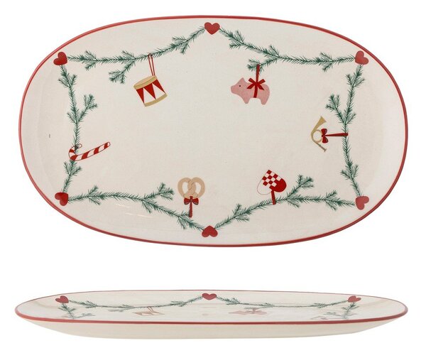 Kamionkowa taca ze świątecznym motywem 23x38,5 cm Yule – Bloomingville