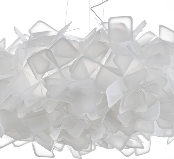 Slamp Lampa wisząca designerska Clizia, możliwość ściemniania, biały / opal, salon / jadalnia, tworzywo sztuczne, design
