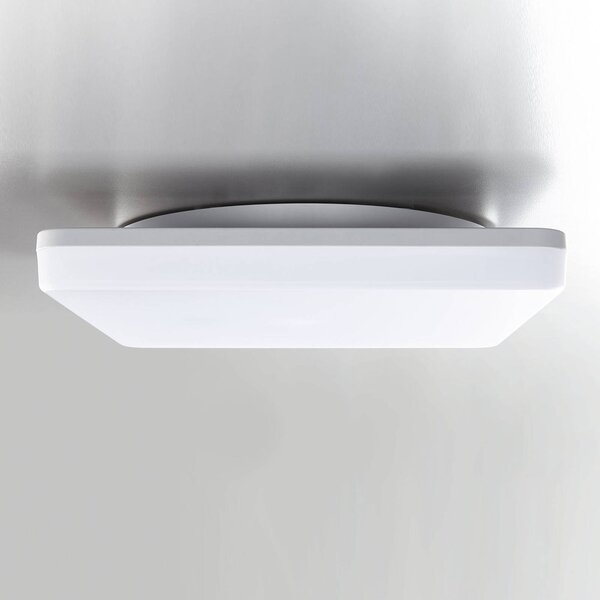Heitronic Lampa sufitowa LED Pronto, kątowa, 33 x cm Pronto, biały / opal, tworzywo sztuczne, nowoczesny