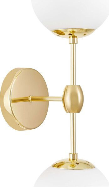 LAMPA ŚCIENNA KINKIET LOFTOWY KLASYCZNE ZŁOTO ZODIAK W2