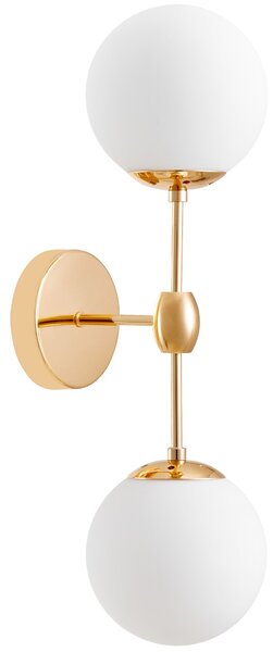 LAMPA ŚCIENNA KINKIET LOFTOWY ZŁOTY ZODIAK W2