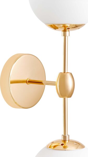 LAMPA ŚCIENNA KINKIET LOFTOWY ZŁOTY ZODIAK W2