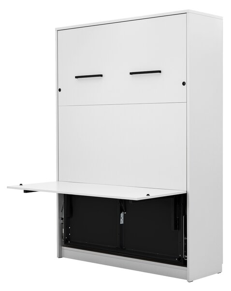 Półkotapczan pionowy Genius 140x200 z biurkiem - biały mat