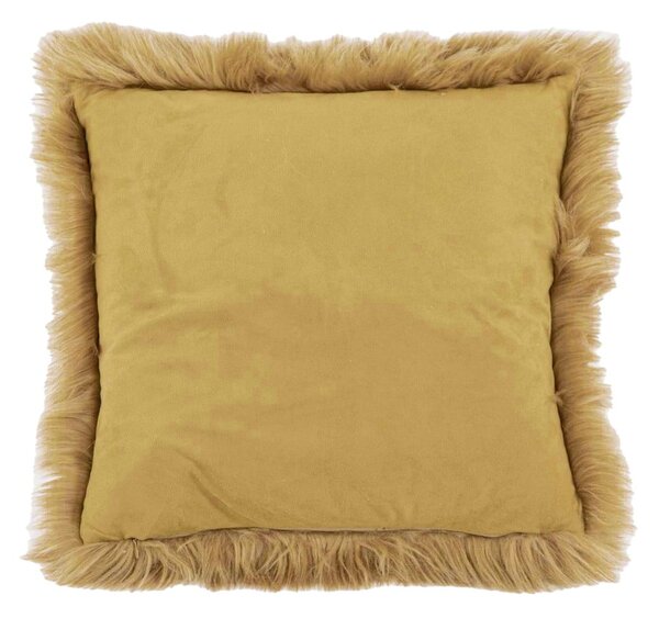 Brązowa poduszka Tiseco Home Studio Sheepskin, 45x45 cm