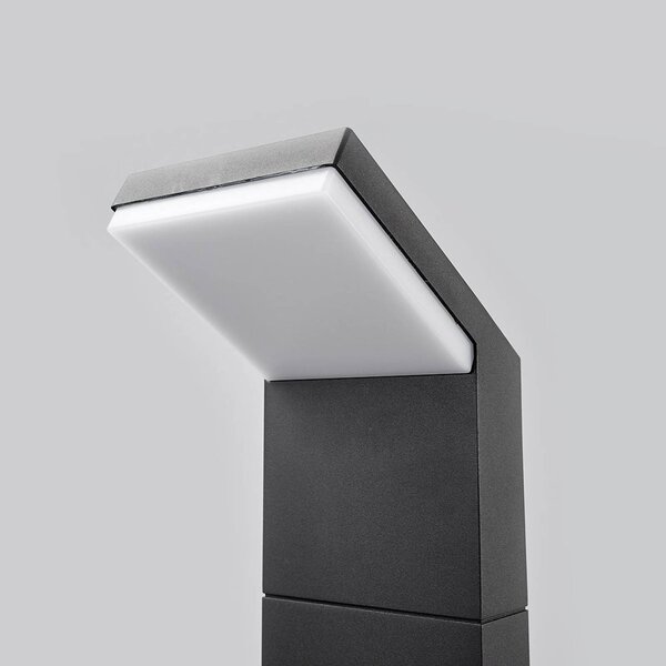 Słupek oświetleniowy LED Yolena Arcchio, czarny, aluminium, nowoczesny